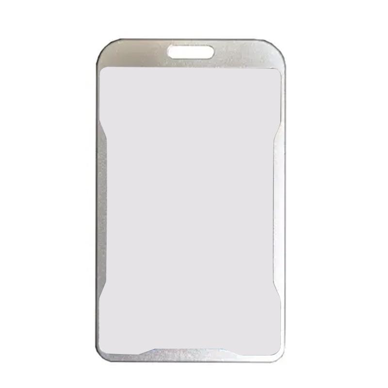 Premium Aluminium ID Card Holder - Silver